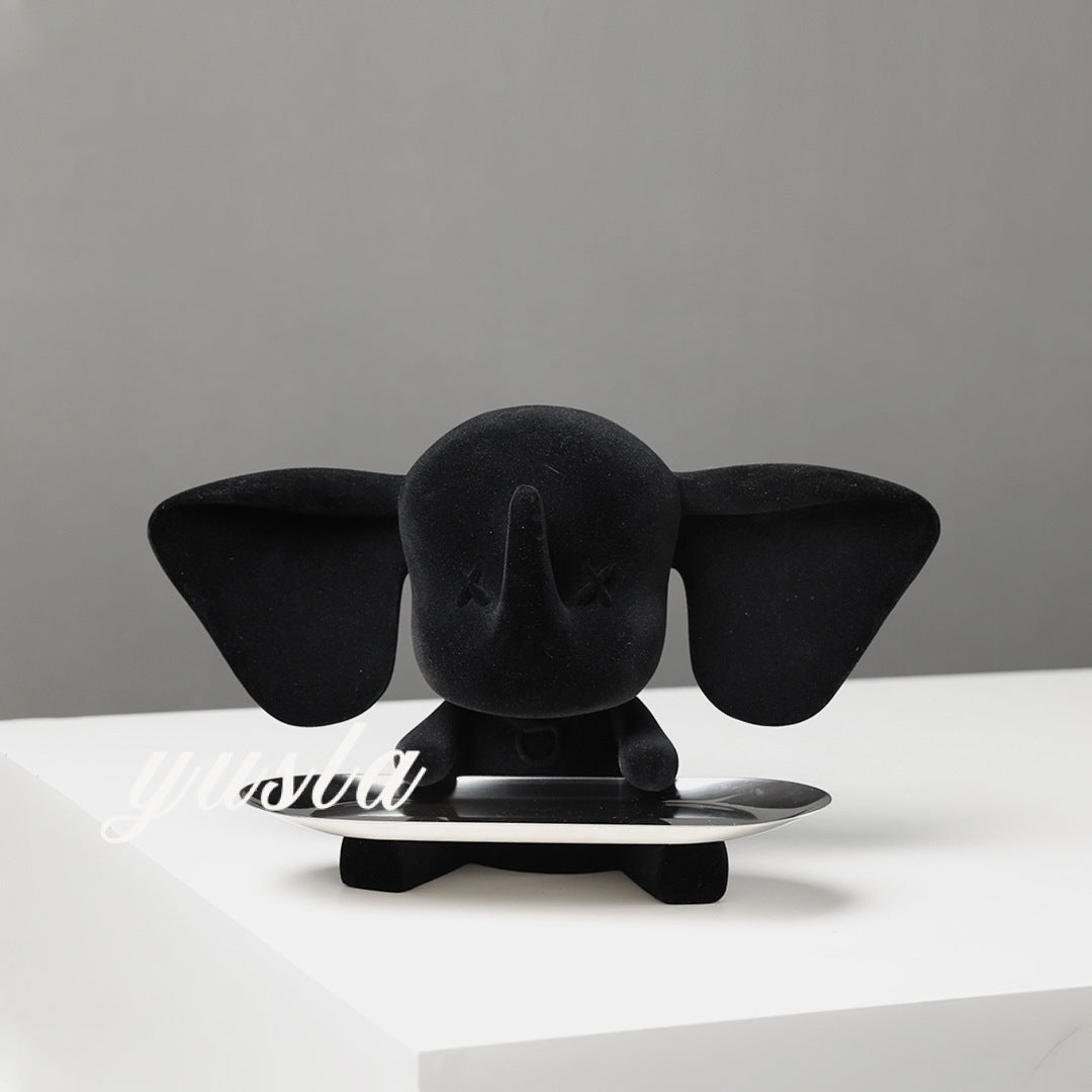 Escultura Elefante Organizador de Llaves Dumbo para Decoración Moderna