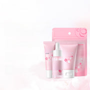 Juego de cuidado de piel LaiKou para viaje con suero, crema para ojos y crema hidratante