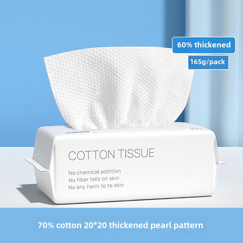 Toallas Faciales Desechables de Algodón: Paños Suaves y Gruesos para Limpieza, Secado y Cuidado Facial, Tipo Extracto