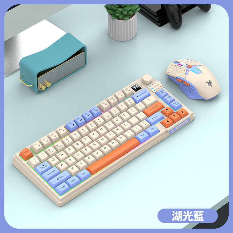 Teclado y Ratón Inalámbricos Bluetooth K920: Doble Modo, Pantalla, Controlador de Rueda, Tres Colores