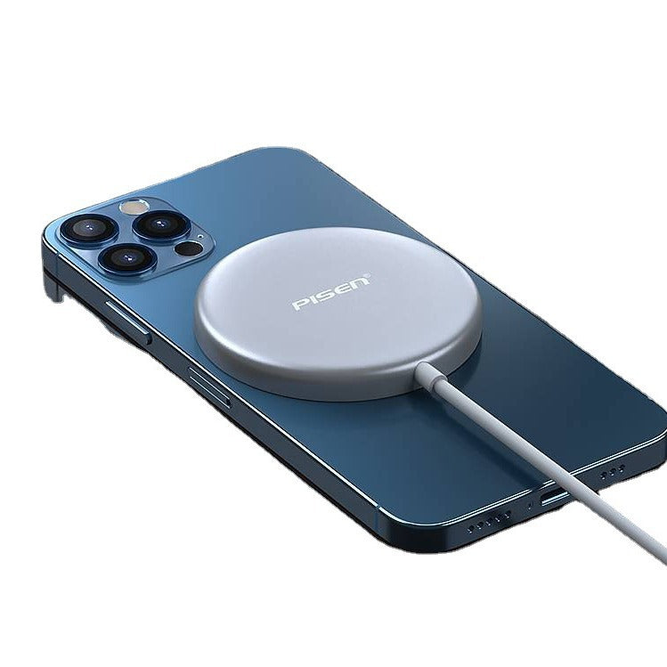 Cargador Inalámbrico 15W para iPhone 14/13/11/15/16: Compatible con MagSafe y Carga Rápida