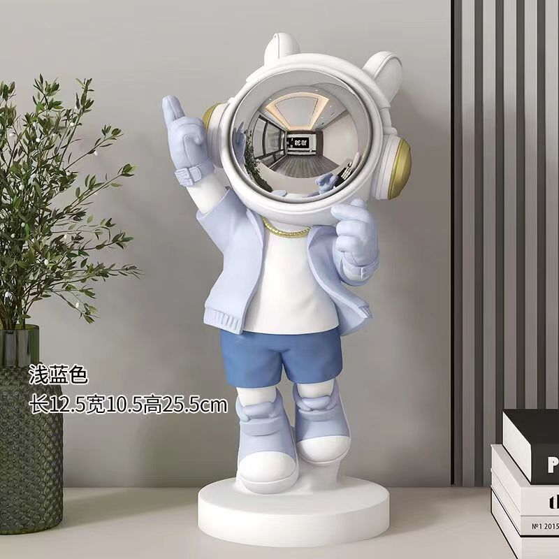 Figura de Astronauta Escuchando Música para Decoración