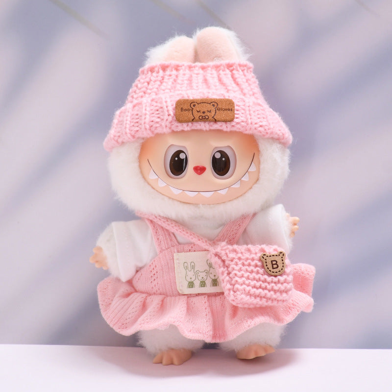 Stitch Story: Compatible with Labubu, Clothing Set, Accessories for 17cm Dolls, Accessories for Labubu (No Doll)