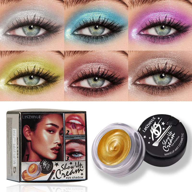 LANZHIYUE Sombra de Ojos Líquida 6 Colores: Efecto Perlado y Brillante para un Maquillaje Luminoso y Deslumbrante