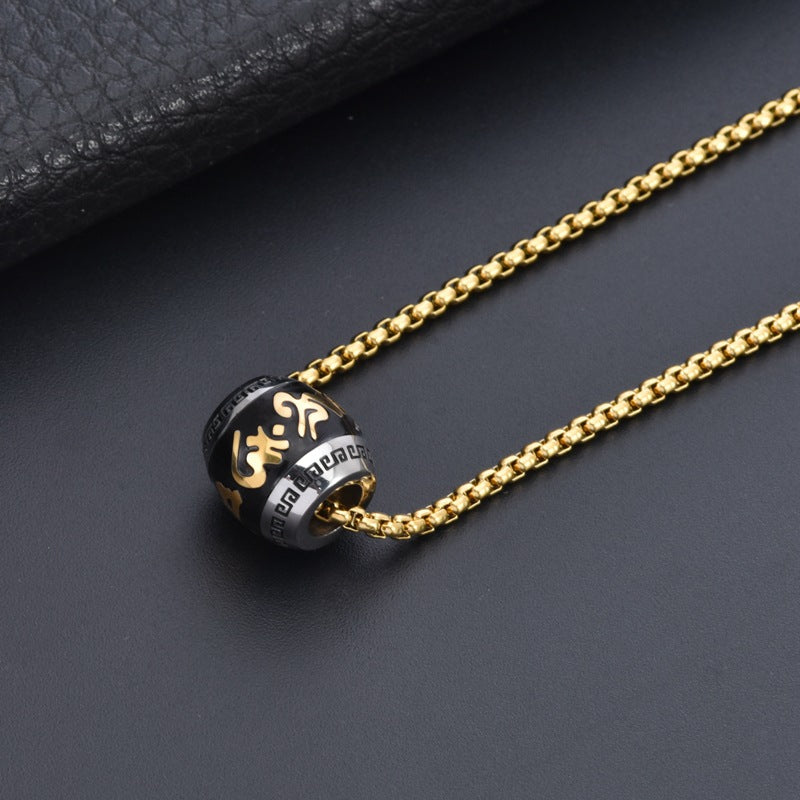 Collar de Mantra de las Seis Sílabas – Joyería Budista para atraer Energía Positiva
