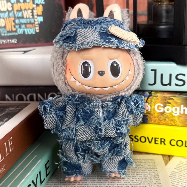 Playeras Streetwear para Muñecos Labubu – Ropa Urbana para Muñecas de 17cm (Muñeca no incluida)