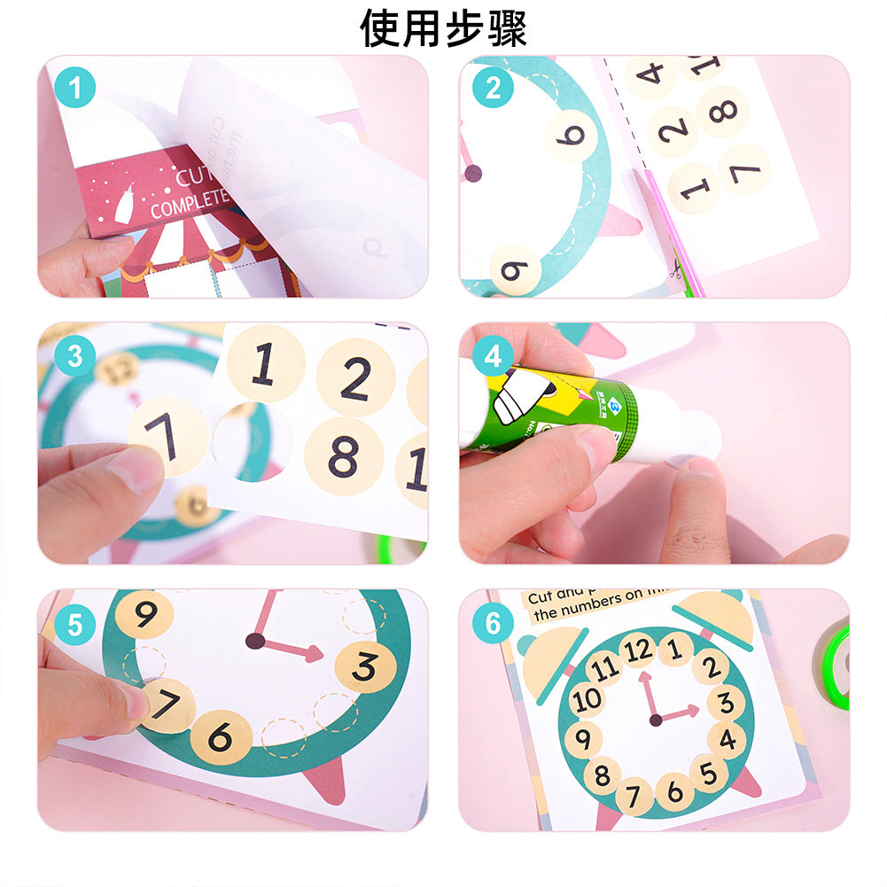 Libro Educativo Infantil de Manualidades para Recortar y Pegar