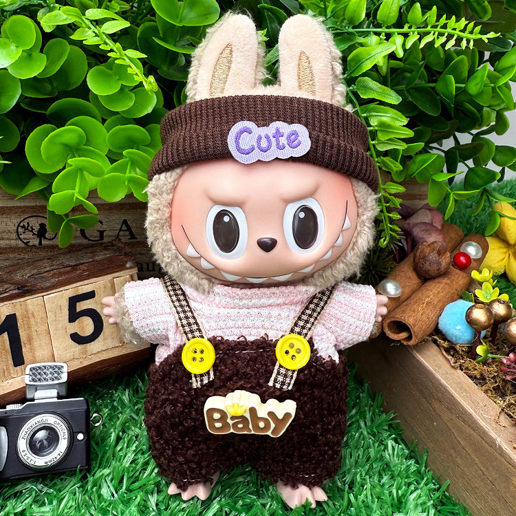 Playeras Streetwear para Muñecos Labubu – Ropa Urbana para Muñecas de 17cm (Muñeca no incluida)