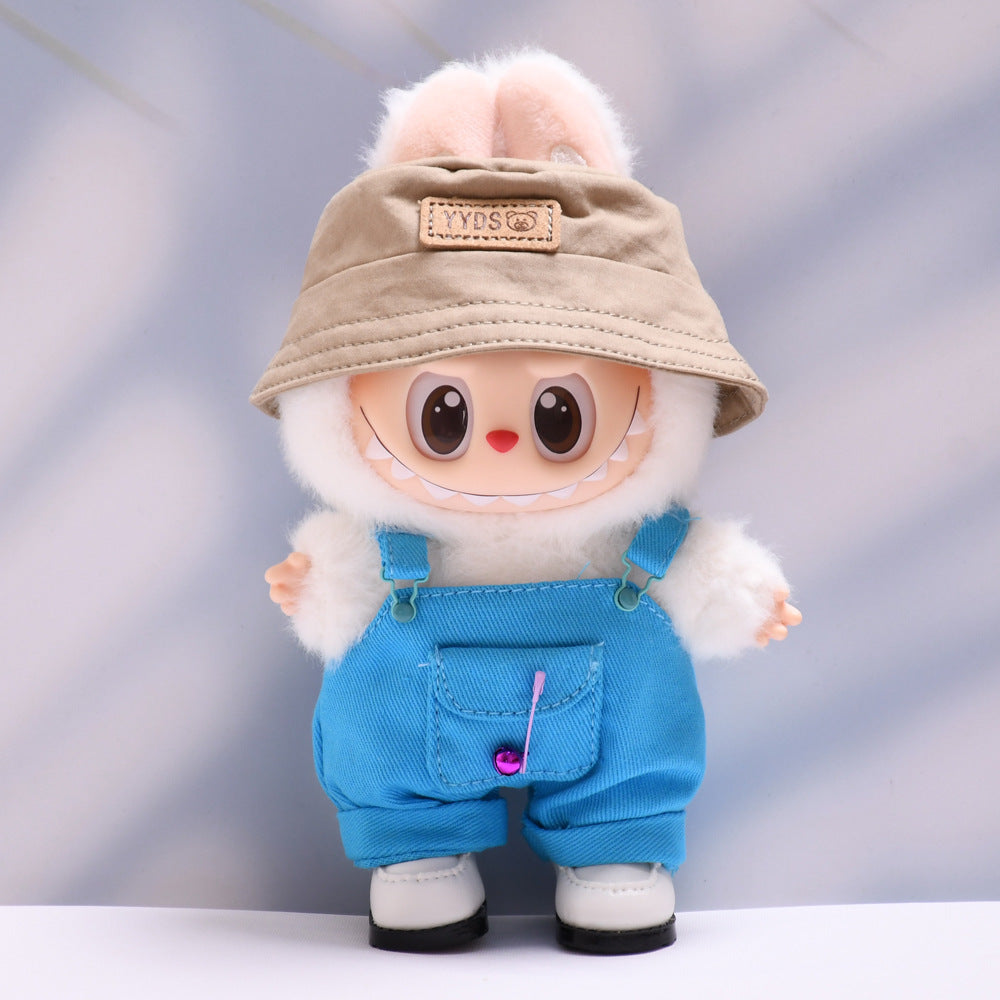 Set de Peto Multicolor con Bolsillos Labubu: Compatible con Labubu, Set de Ropa y Accesorios para Muñecas de 17cm, Complementos para Labubu (Muñeca no incluida)