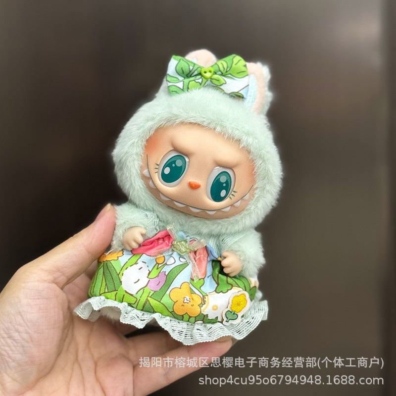 Whimsy Wardrobe: Compatible with Labubu, Clothing Set, Accessories for 17cm Dolls, Accessories for Labubu (No Doll)