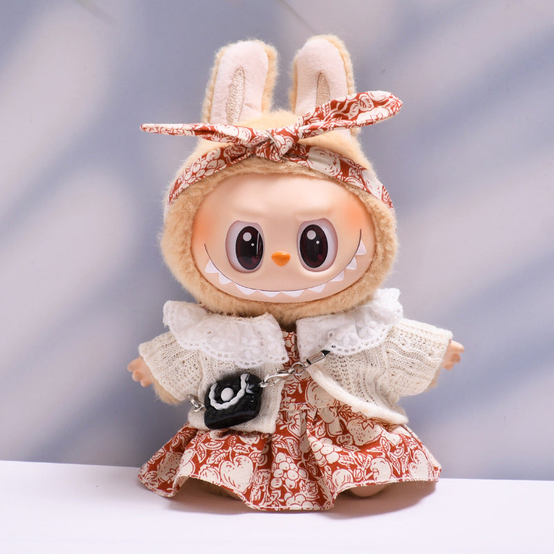 Stitch Story: Compatible with Labubu, Clothing Set, Accessories for 17cm Dolls, Accessories for Labubu (No Doll)