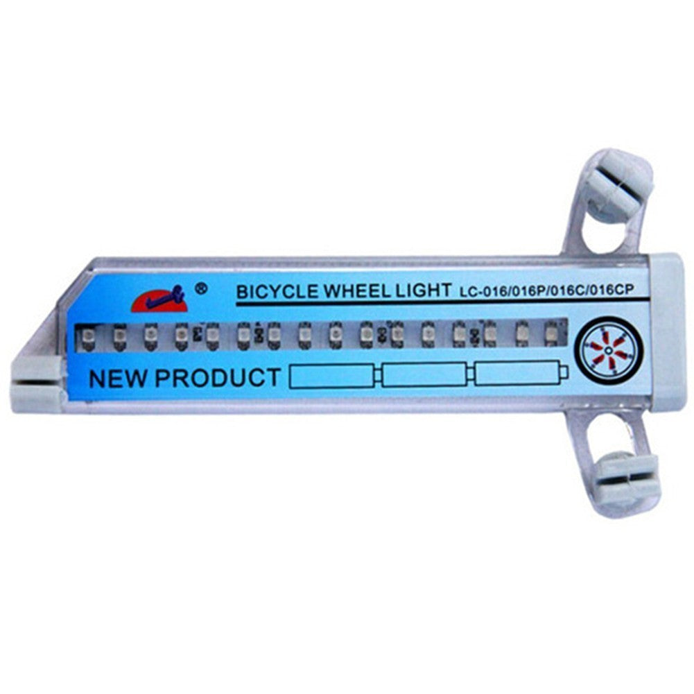 Dispositivo de luces LED para rueda de bicicleta, fácil de instalar, ideal para mejorar la visibilidad en ciclismo urbano y nocturno.