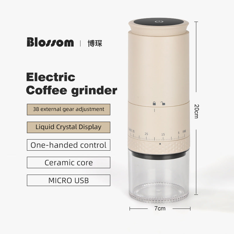 Molinillo de Café Eléctrico Portátil: USB Recargable, Compacto y Eficiente