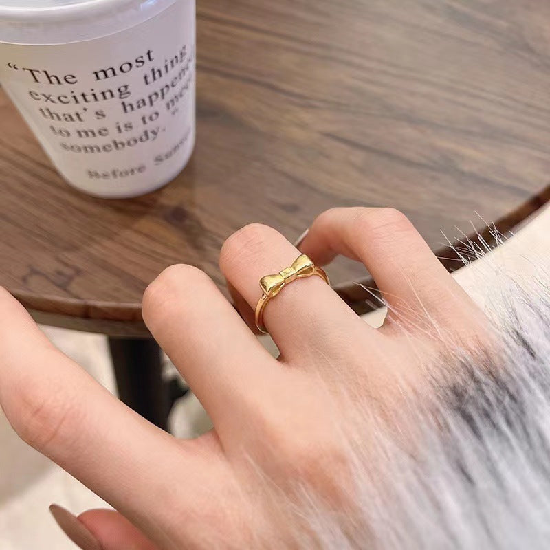 Anillo Juvenil Ajustable en Plata S925 – Estilo de Lazo para Adolescentes