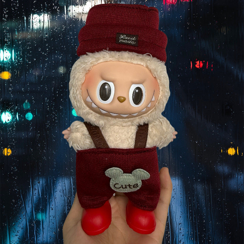 Bonitos conjuntos de Ropa y zapatos para muñecas:Accesorios para labubu de 17cm (Muñeca no incluida)