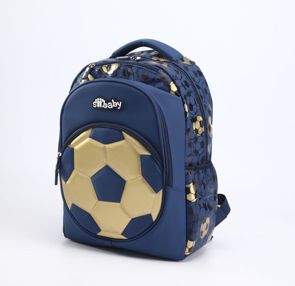 Mochila escolar con forma de balón de futbol