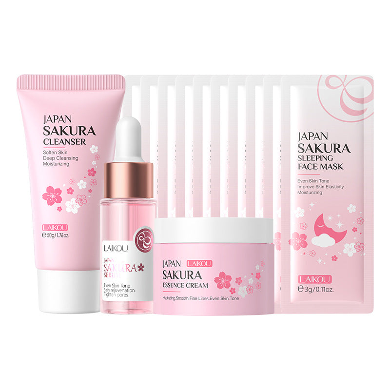 Conjunto de Cuidado Facial LAIKOU Sakura: Hidratación Profunda y Efecto Revitalizante