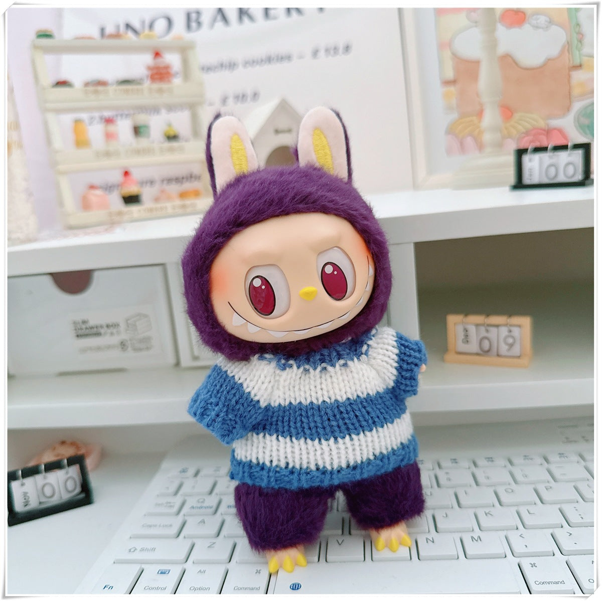 Ropa y accesorios para munecos Labubu, varios diseños divertidos (Muñeca no incluida)