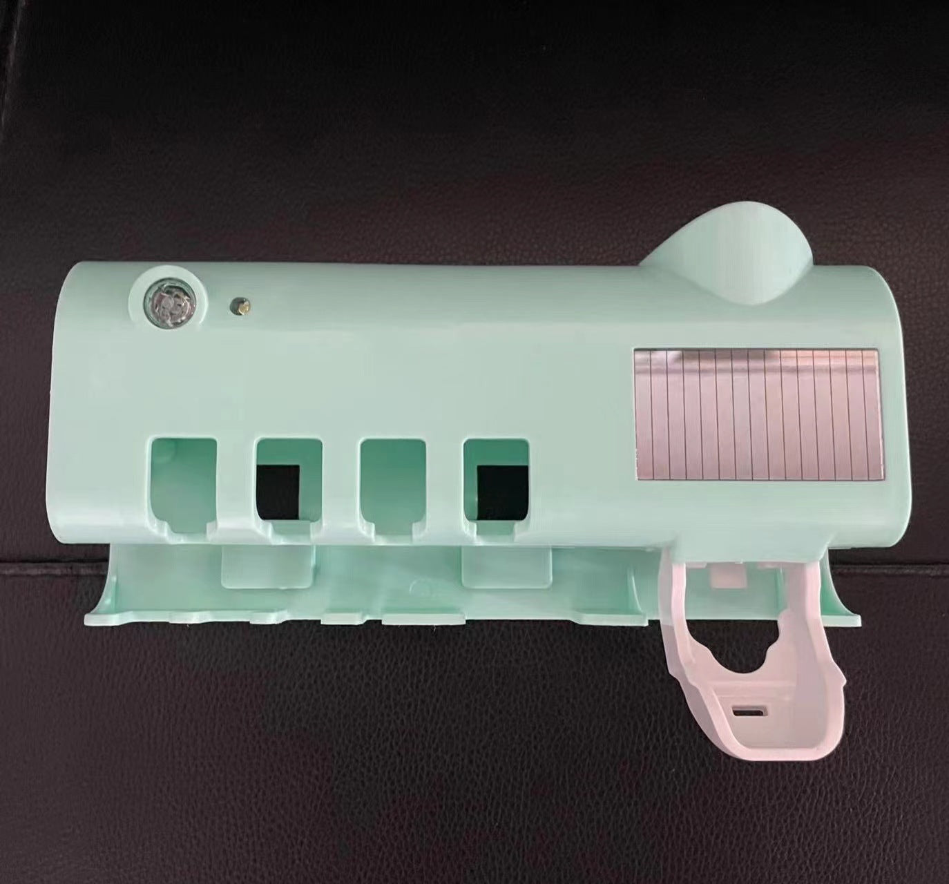 Soporte de cepillos de dientes desinfectante UV: dispensador de pasta de dientes y organizador multifuncional