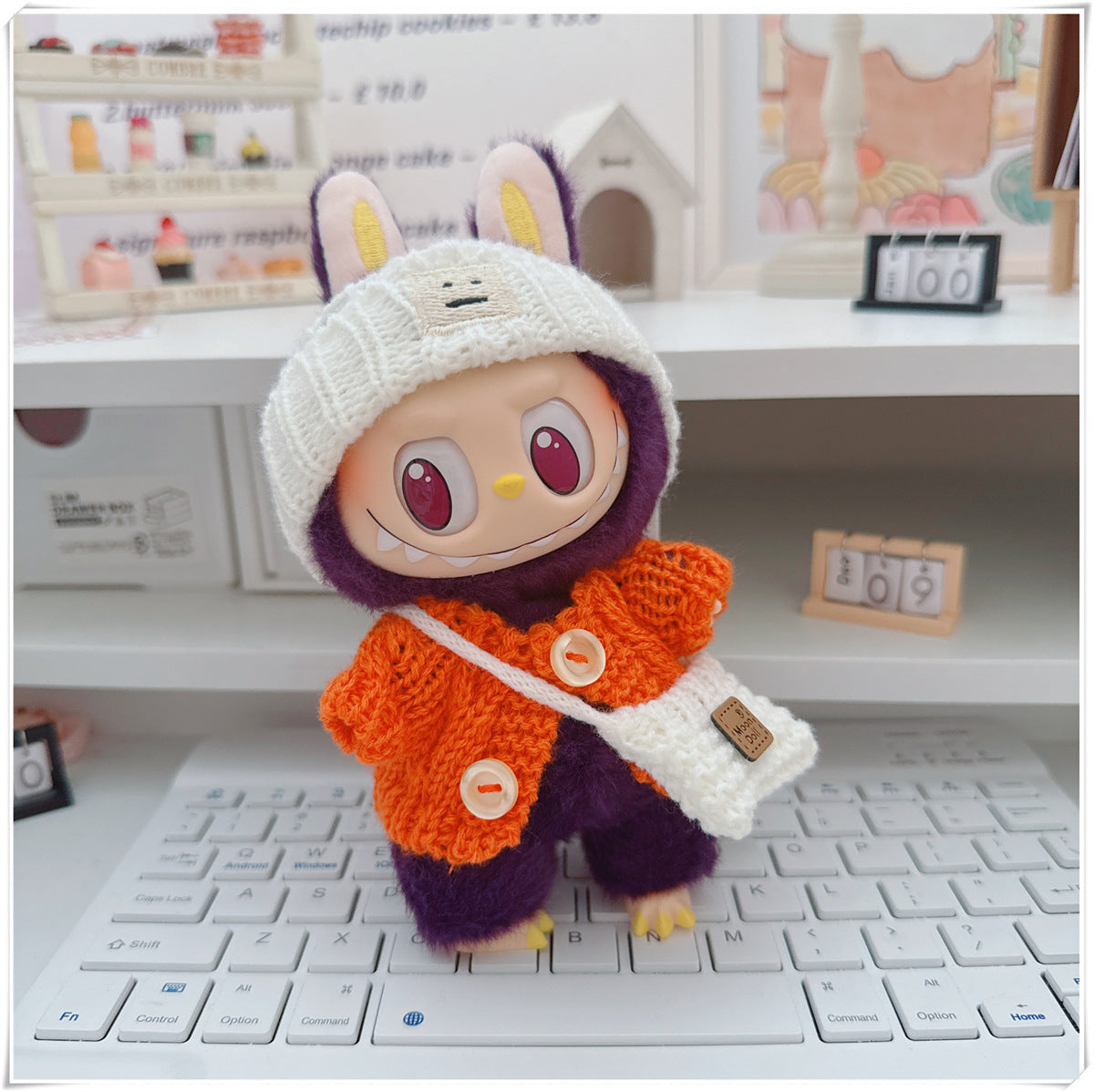 Ropa y accesorios  para munecos Labubu, varios diseños divertidos (Muñeca no incluida)