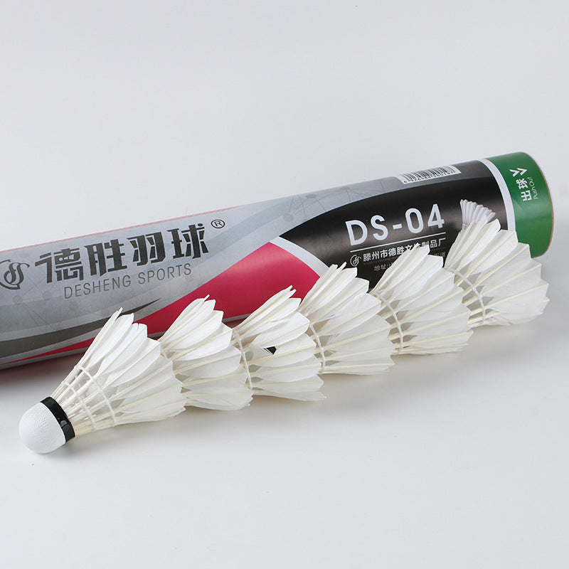 Volantes de bádminton para entrenamiento – Plumas de ganso y pato, con base de corcho y fibra