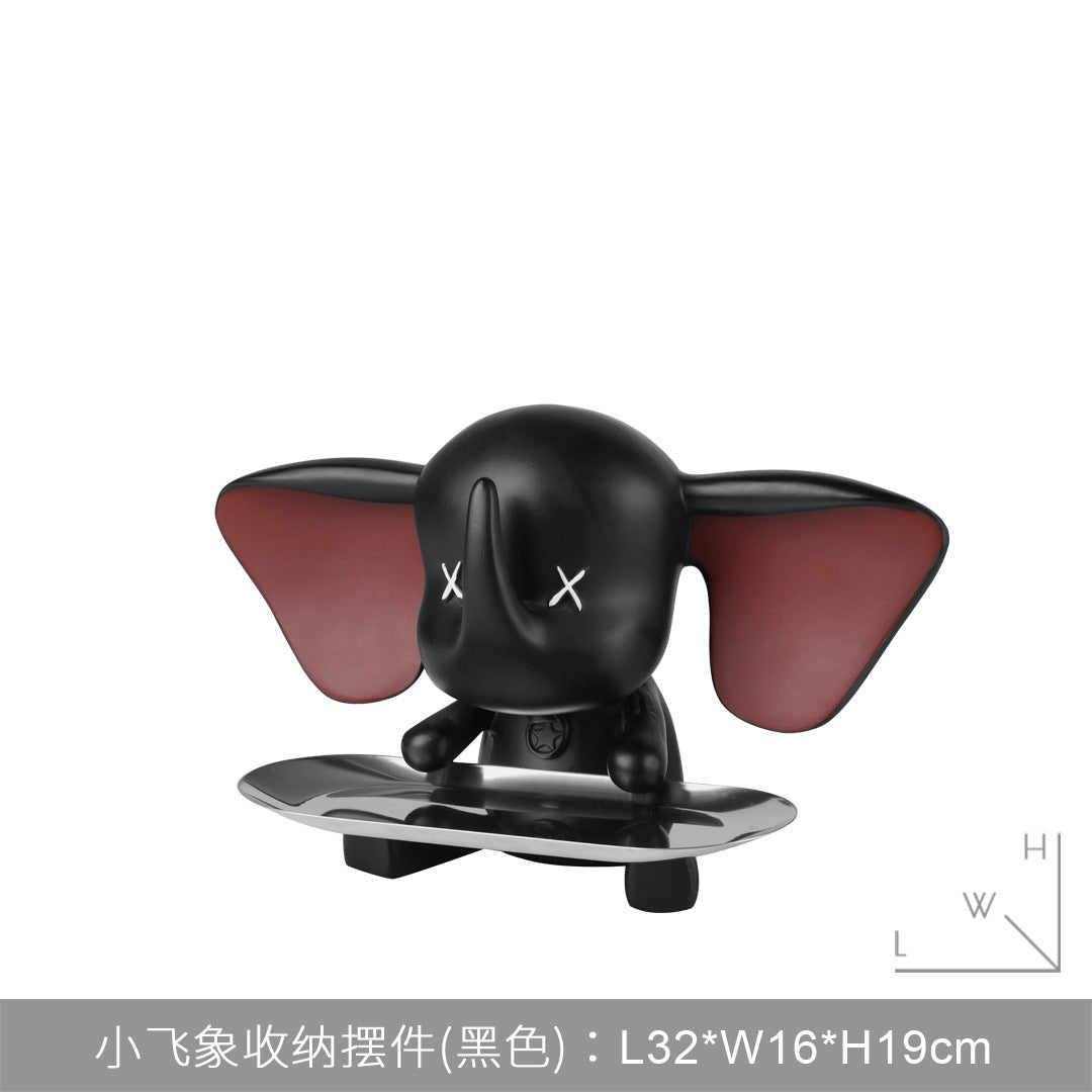 Escultura Elefante Organizador de Llaves Dumbo para Decoración Moderna