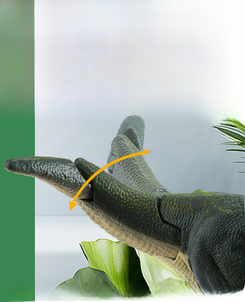 Cola articulada del T-Rex HD101 con movimiento flexible. Parte del diseño interactivo que mejora la motricidad infantil.