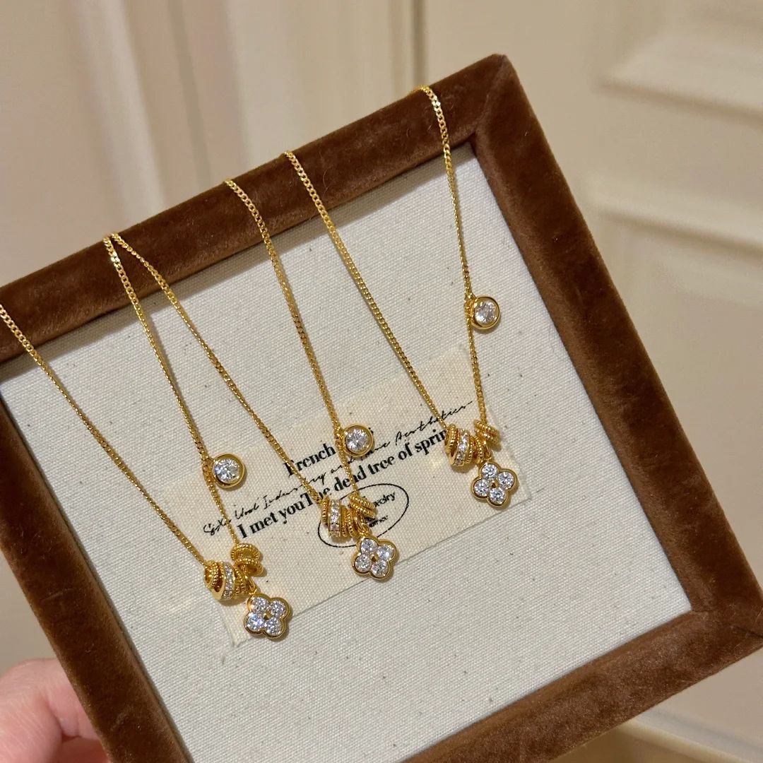 Set de Joyería Económico para Mujer – Collar, Pulsera y Anillo con Circonitas Brillantes