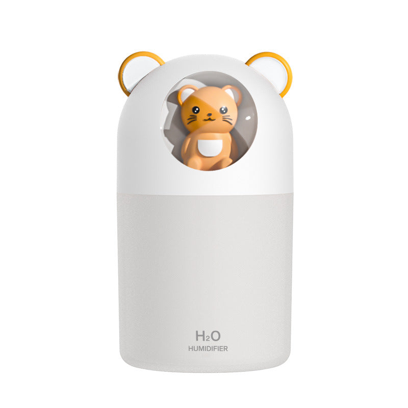 Humidificador de escritorio portátil: purificador de aire mini, luz nocturna y gran capacidad de nebulización