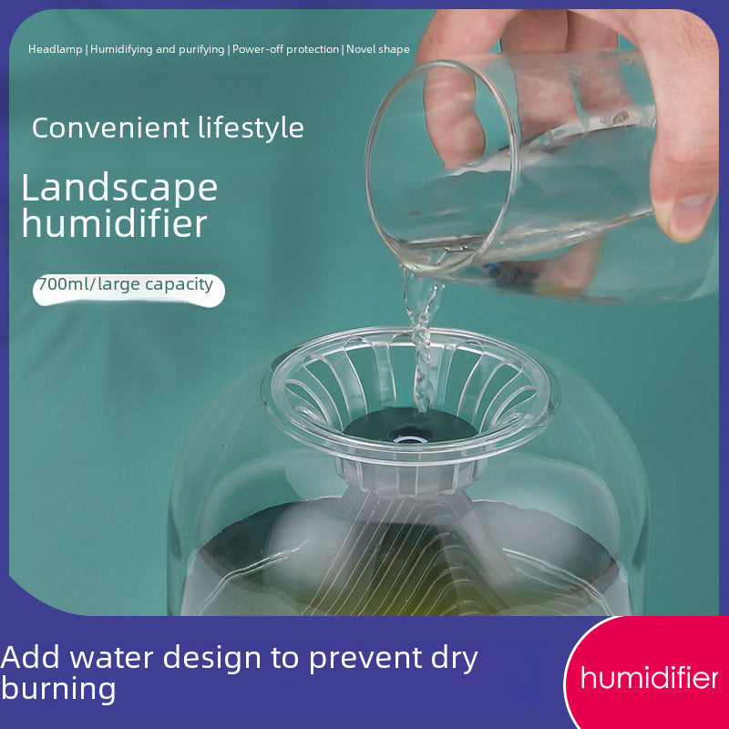 Humidificador USB Portátil: Gran Capacidad de Niebla, Purificador de Aire Mini Inalámbrico para el Hogar