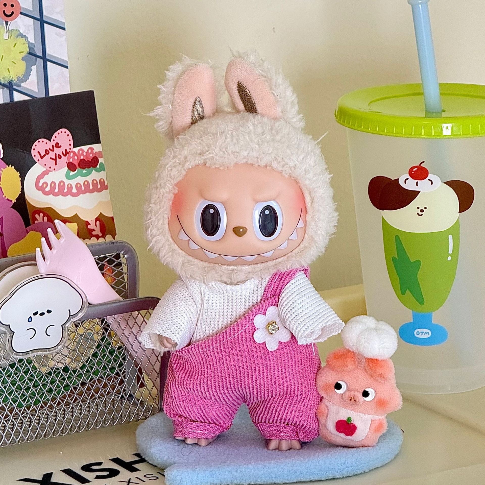 Ropa para muñecas estilo boho chick, para Muñecas Labubu de 17cm (Muñeca no incluida)