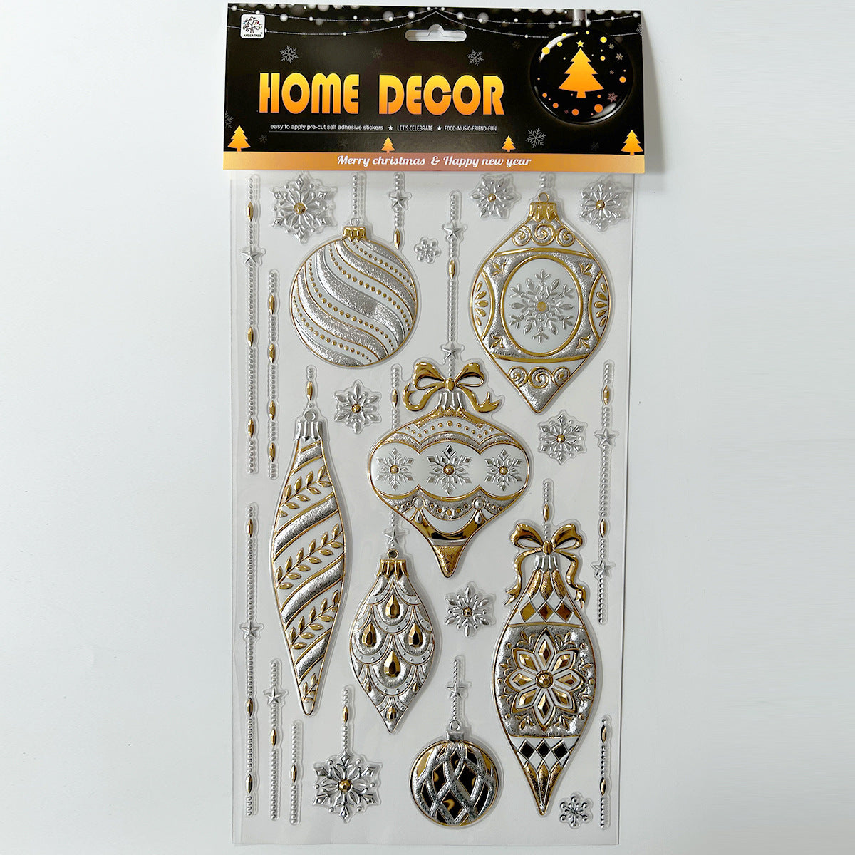 Stickers Navideños 3D para Pared y Ventana: Decoración de Navidad en Varios Diseños