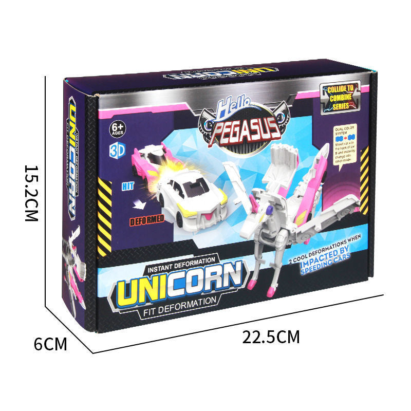 Juguete Transformable de Unicornio y Pegaso para Niños
