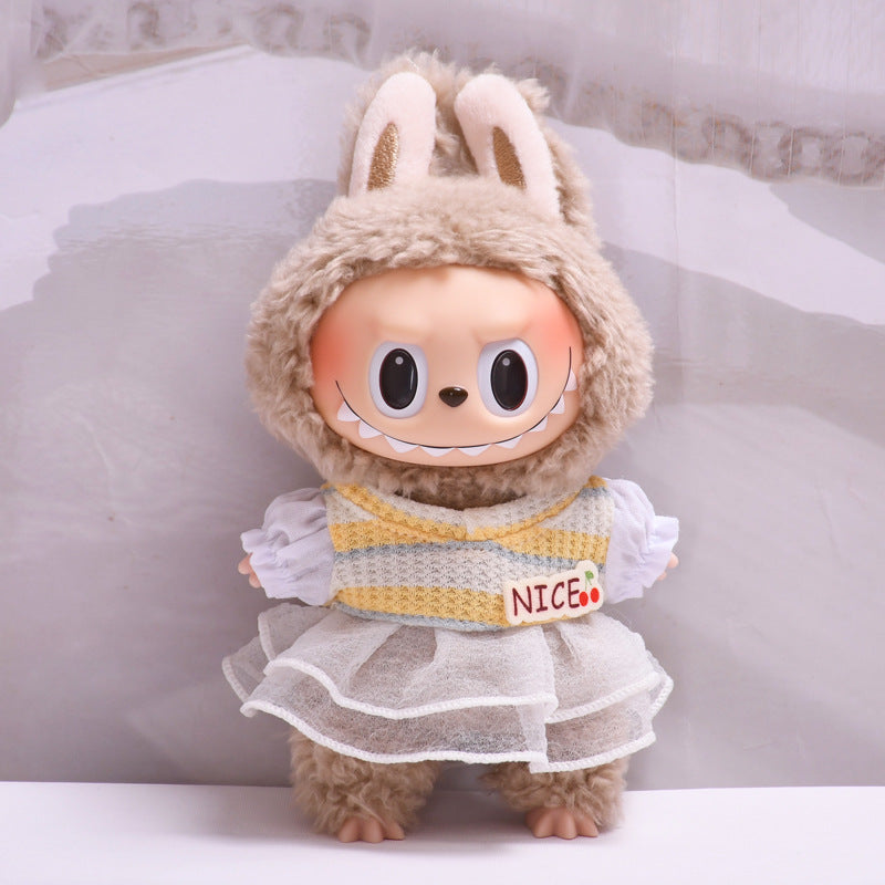 Stitch Story: Compatible with Labubu, Clothing Set, Accessories for 17cm Dolls, Accessories for Labubu (No Doll)