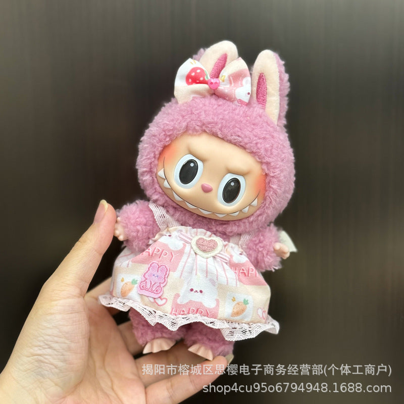Whimsy Wardrobe: Compatible with Labubu, Clothing Set, Accessories for 17cm Dolls, Accessories for Labubu (No Doll)