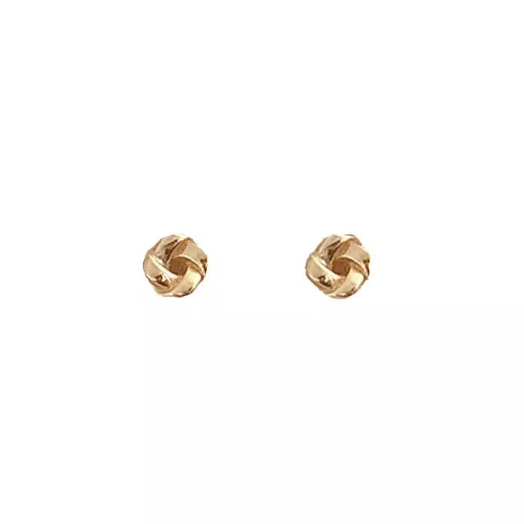 Pendientes Botón de plata 925: Diseño minimalista para niñas