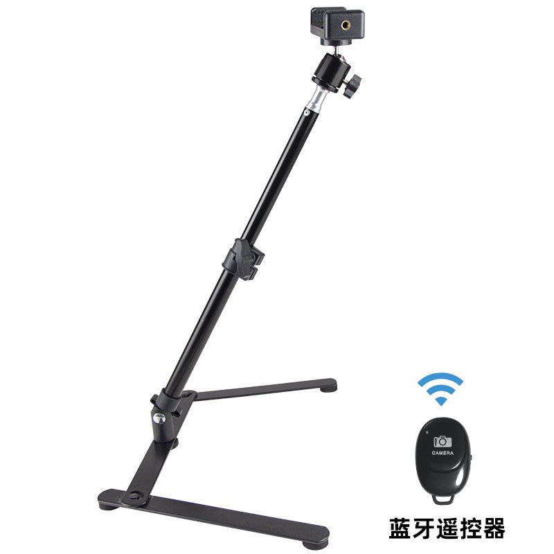 Soporte de Escritorio para Móvil: Estativo Plegable con Luz de Relleno para Fotografía y Streaming