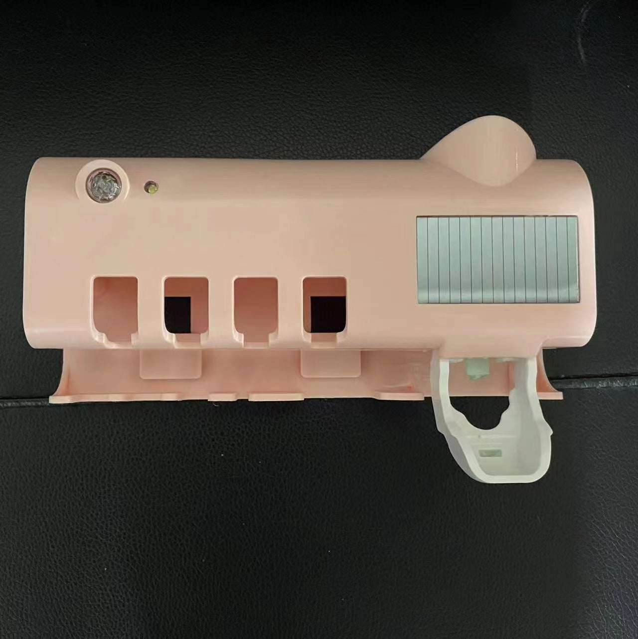 Soporte de cepillos de dientes desinfectante UV: dispensador de pasta de dientes y organizador multifuncional