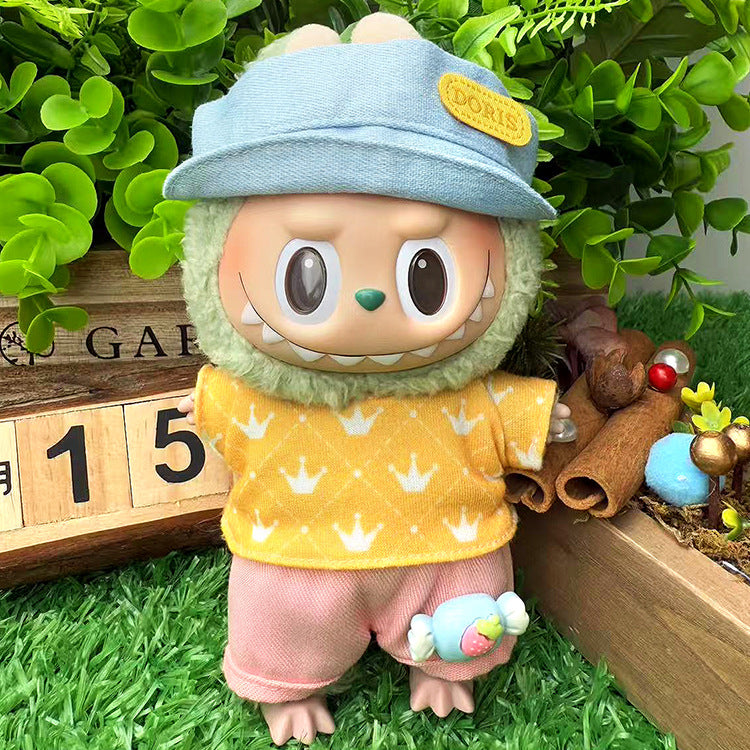 Playeras Streetwear para Muñecos Labubu – Ropa Urbana para Muñecas de 17cm (Muñeca no incluida)