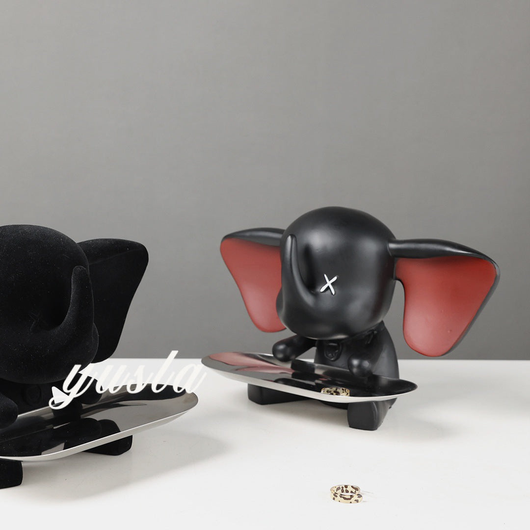 Escultura Elefante Organizador de Llaves Dumbo para Decoración Moderna