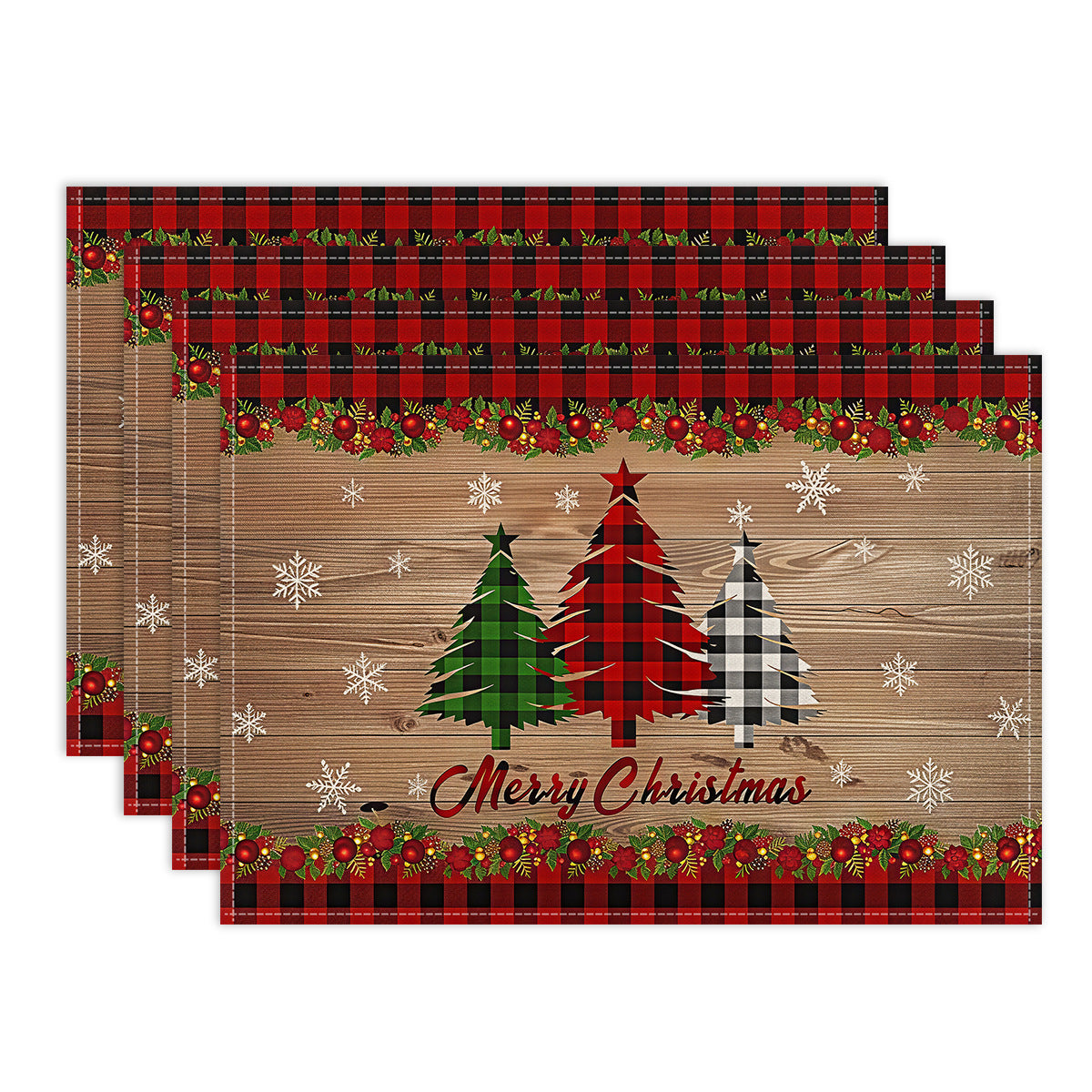 Christmas Table Mat: Holiday Dinnerware & Party Decoration