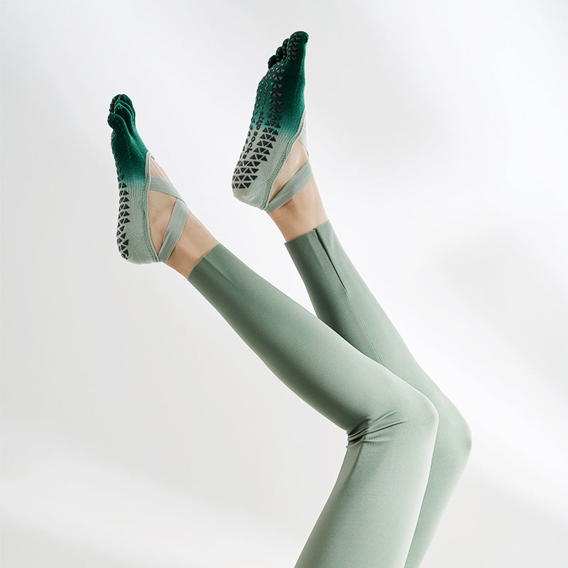 Calcetines de yoga antideslizantes para mujer
