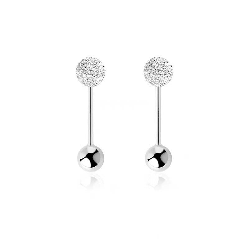 Piercing Bola de Plata Pequeños con Cierre de Tuerca – Textura Martillada