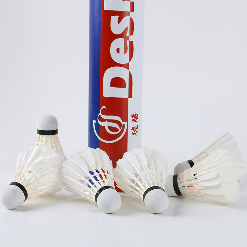 Volantes de bádminton para entrenamiento – Plumas de ganso y pato, con base de corcho y fibra