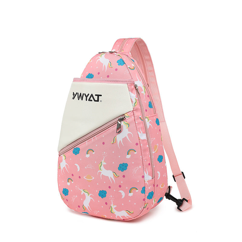 Mochila de Bádminton para Niños – Bolsa Unisex con Compartimento para dos Raquetas