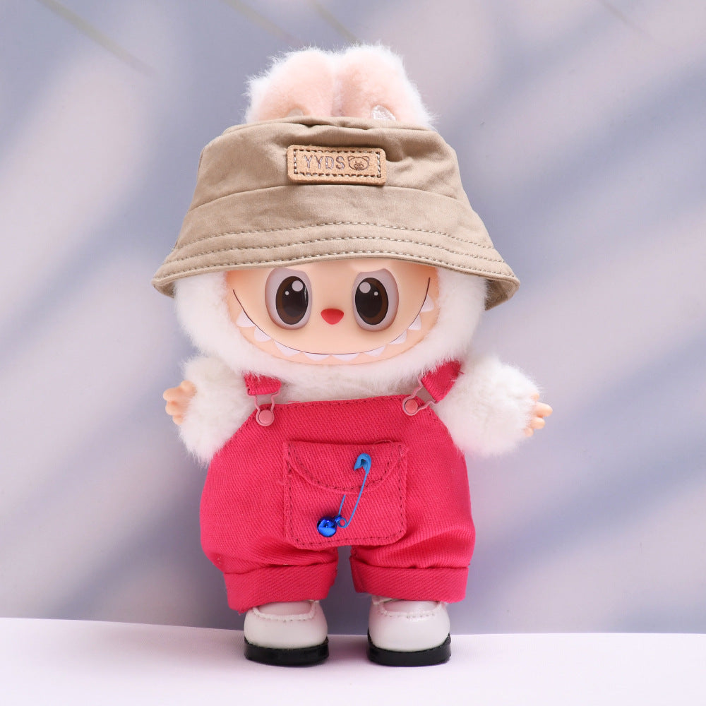 Set de Peto Multicolor con Bolsillos Labubu: Compatible con Labubu, Set de Ropa y Accesorios para Muñecas de 17cm, Complementos para Labubu (Muñeca no incluida)