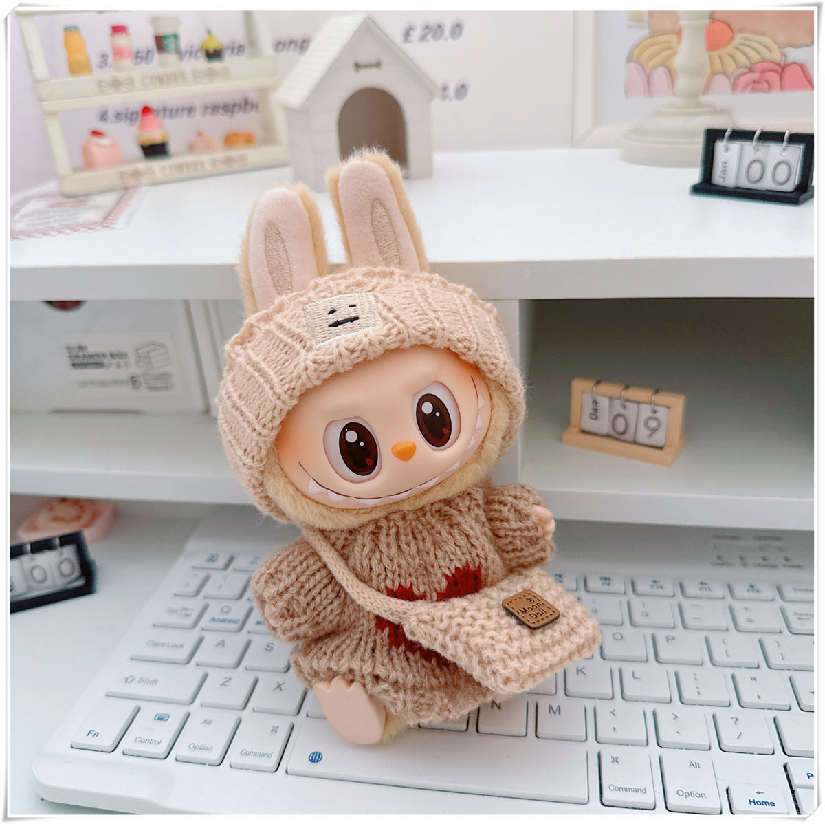 Ropa y accesorios  para munecos Labubu, varios diseños divertidos (Muñeca no incluida)