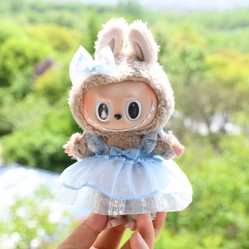 Stitch Story: Compatible with Labubu, Clothing Set, Accessories for 17cm Dolls, Accessories for Labubu (No Doll)