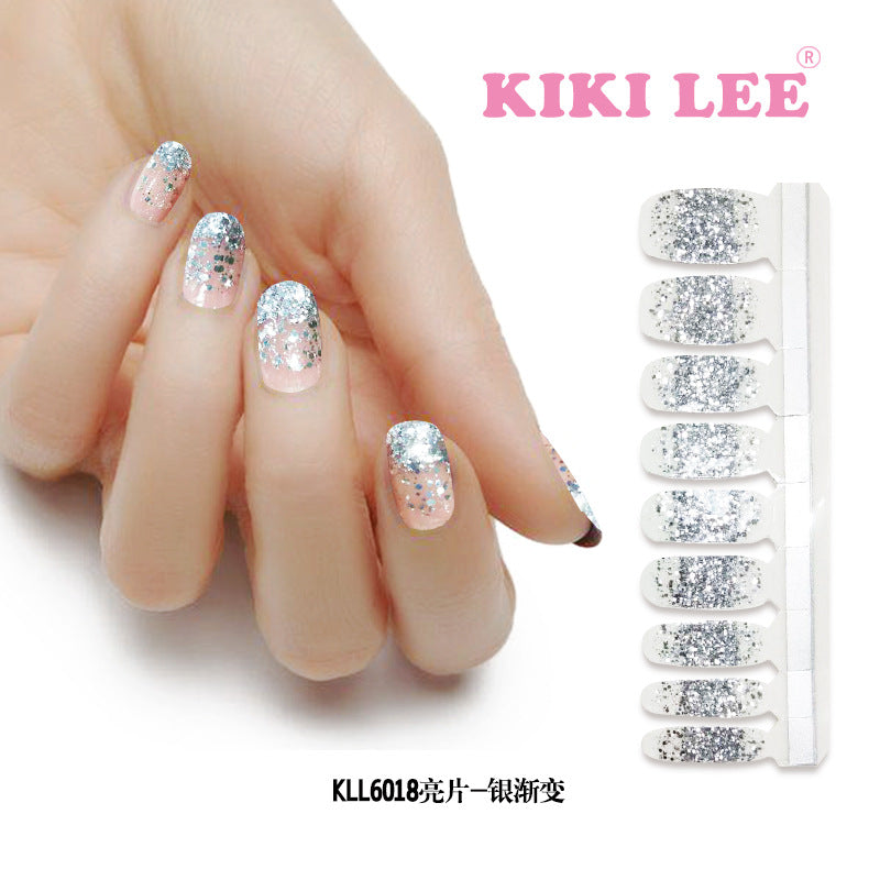 KIKILEE Stickers para Uñas: Pegatinas Completas con Efecto Esmalte y Brillo, Fáciles de Aplicar