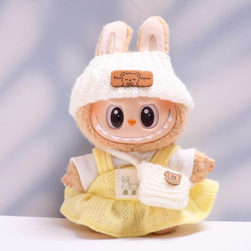 Stitch Story: Compatible with Labubu, Clothing Set, Accessories for 17cm Dolls, Accessories for Labubu (No Doll)